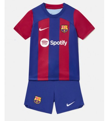 Barcelona Hjemmebanesæt Børn 2023-24 Kort ærmer (+ korte bukser)